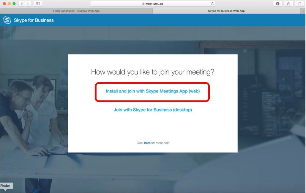 skype for business mac update
